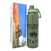 Vacuum Insulated Thermosteel Water Bottle, Army Green Color