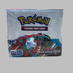 Pokémon Trading Card Game packaging with a Pokémon character on a gray background