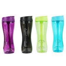 Transparent protein powder shake and Water bottle