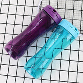 Transparent protein powder shake and Water bottle