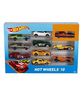 Hot Wheels toy car set packaging with multiple cars displayed