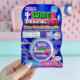 Packaging of Wire Drawing Mud with a hand holding it against a blurred background