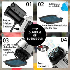64-Hole Bazooka Bubble Gun
