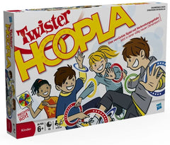 Box of Hasbro Twister Hcopla game with cartoon children playing.