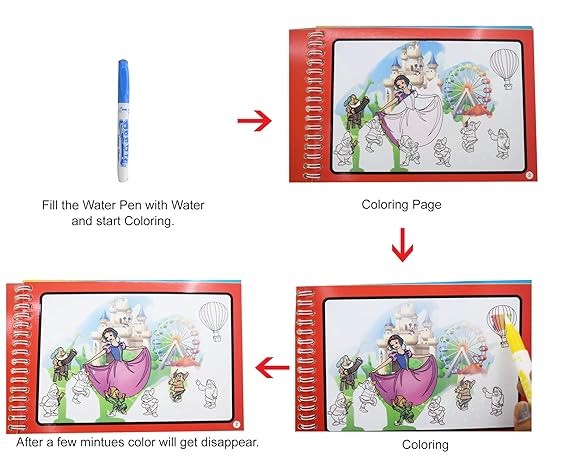 Magic Water Coloring Book Activity Pad – Toy-land-pk