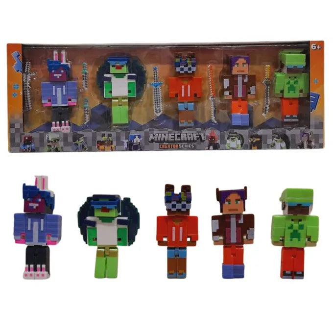 Minecraft Action Figures – 5 Pack Set