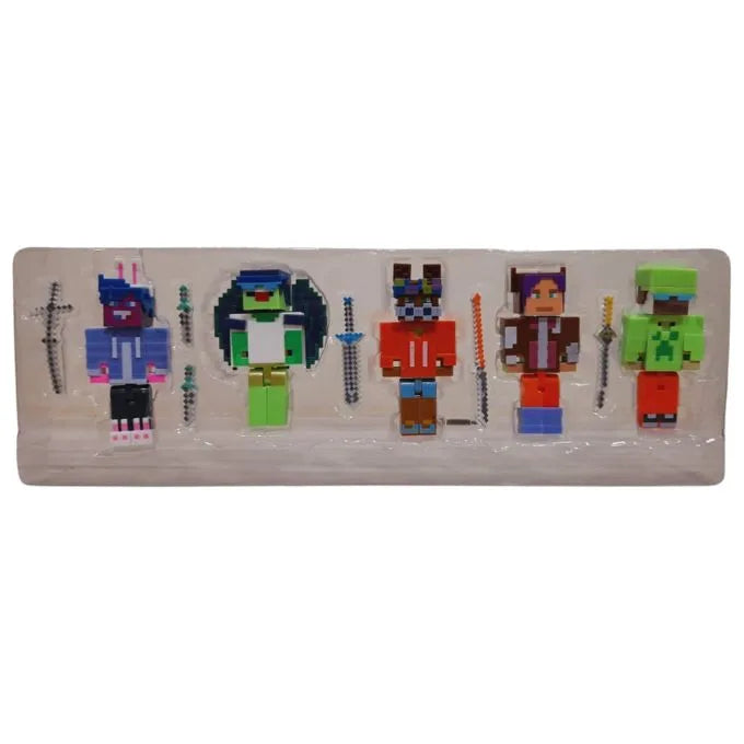 Minecraft Action Figures – 5 Pack Set