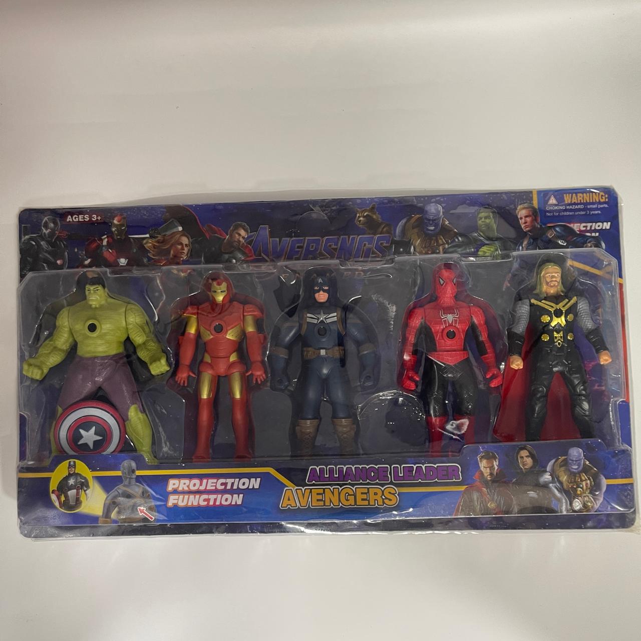 Avengers 5-Pack Action Figures with Projection Light