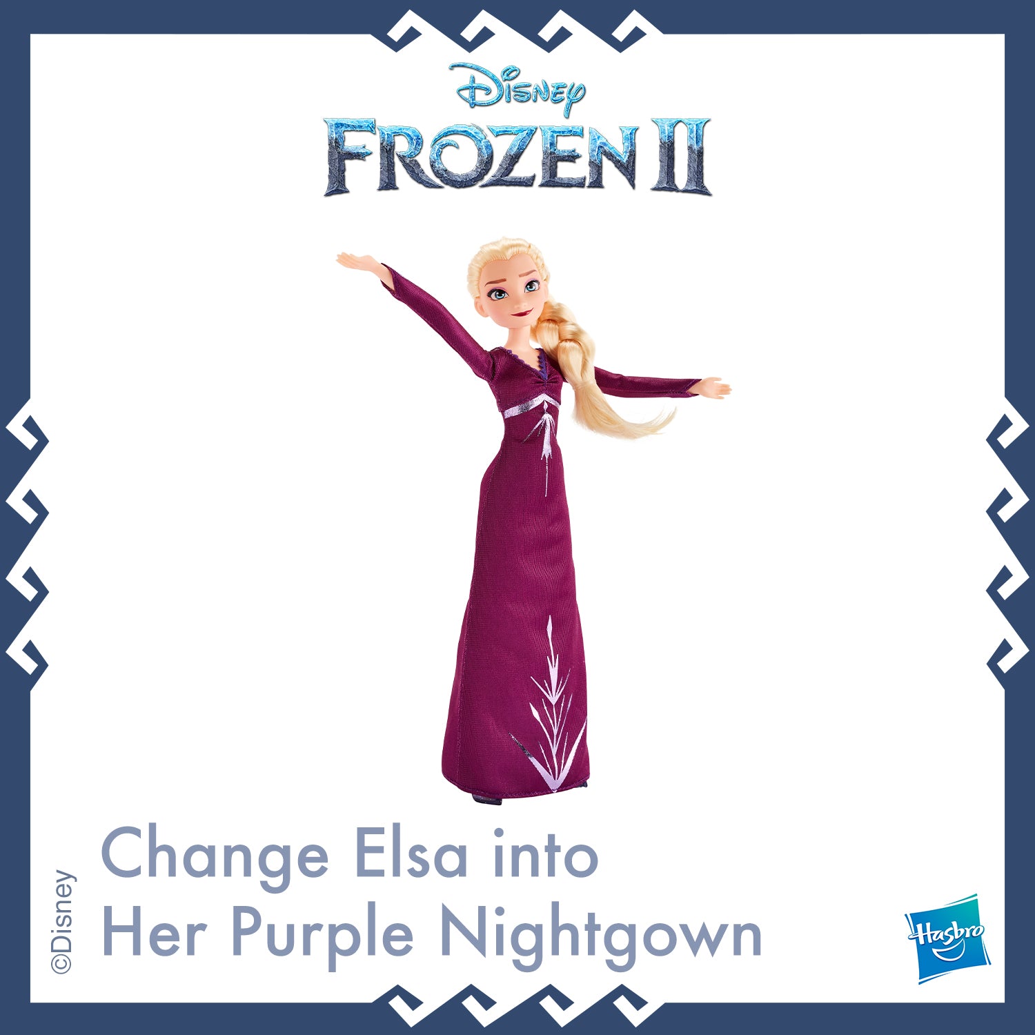 Disney Frozen 2 Arendelle Elsa Doll with Dress Nightgown Shoes