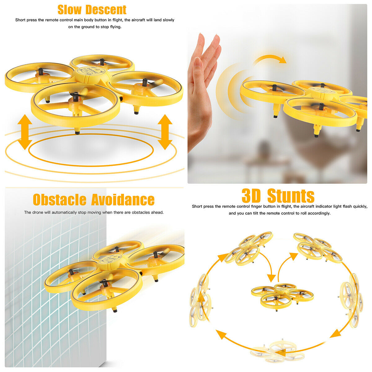 Mini Hand Control Drone – Toy-land-pk