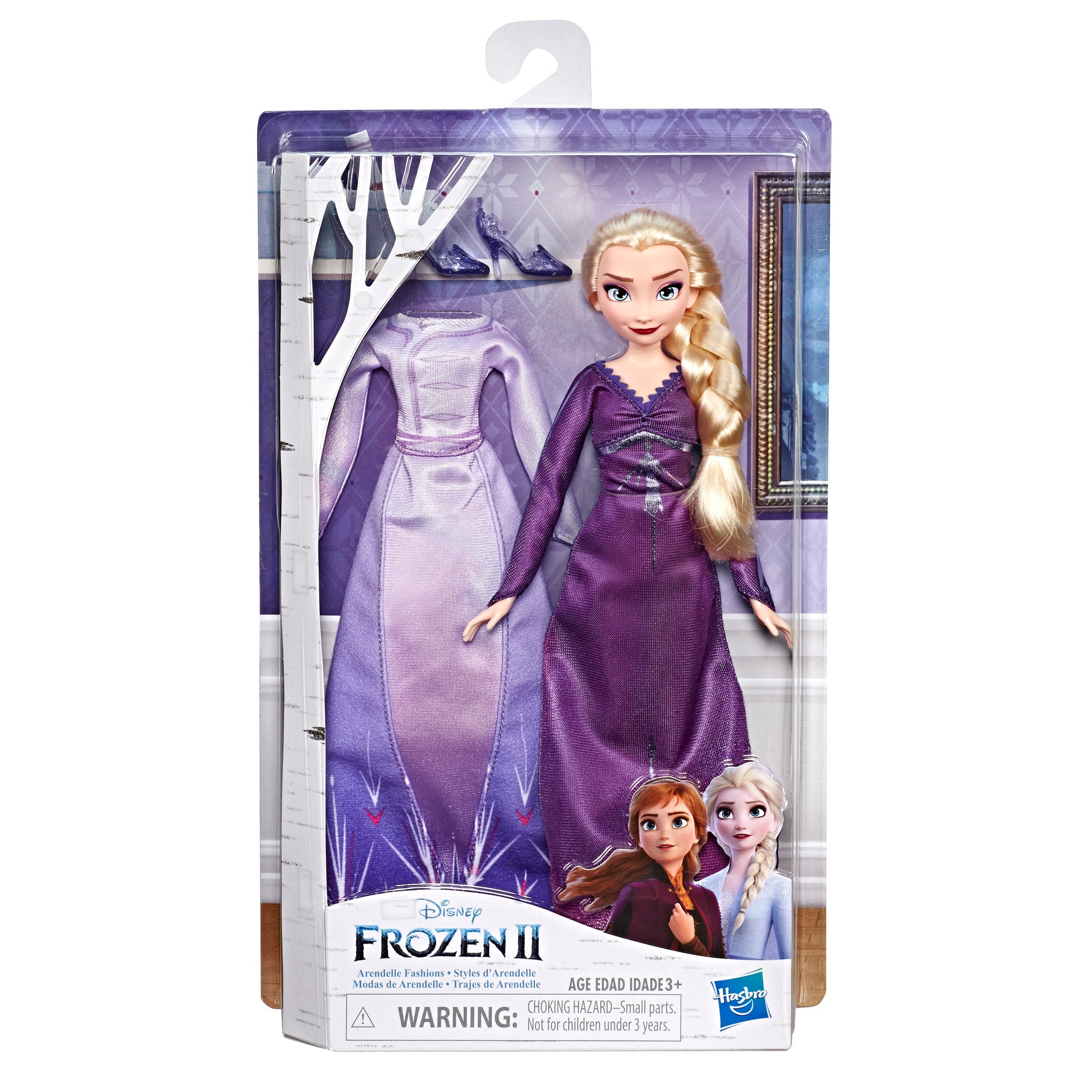Disney Frozen 2 Arendelle Elsa Doll with Dress, Nightgown & Shoes