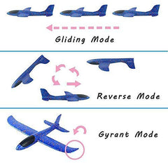 Foam Glider Airplane Toys Aircraft Hand Throwing Planes 13.5" Flying Aeroplane Model Outdoor Sports Toys